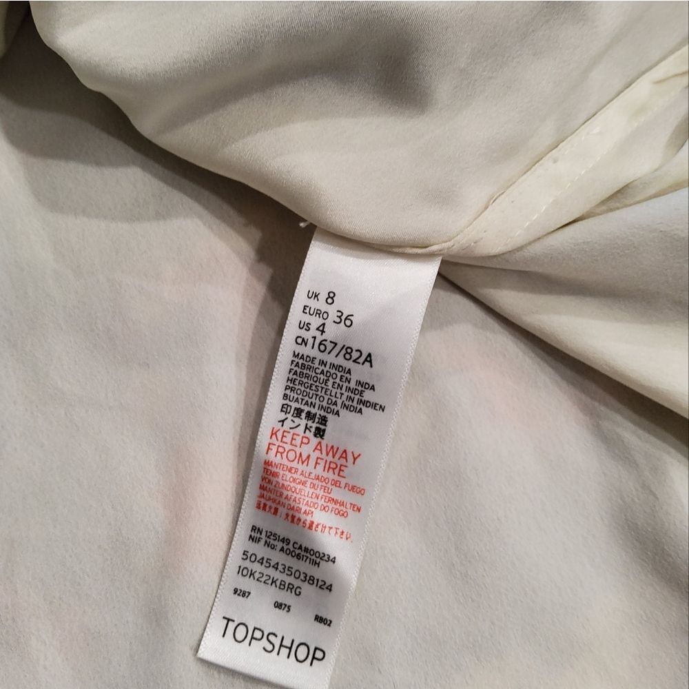 TopShop Boho Floral Print Embroidered Midi Dress Size 4 - Picture 13 of 14